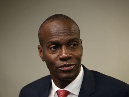 Jovenel Moïse em Washington, em 20 de abril de 2016, enquanto ainda era candidato à presidência do Haiti.