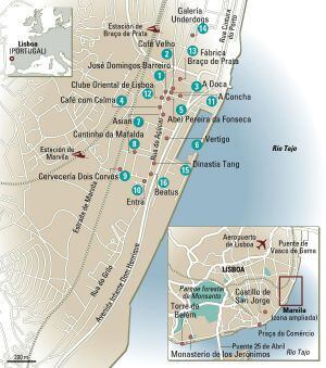 Mapa de Marvila, em Lisboa.