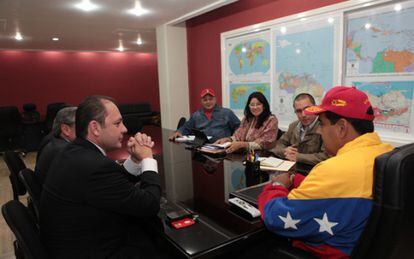 Maduro, com acionistas de Globovisión, que possuem propriedades em Miami.