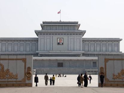 Mausoléu da Kim Il-sung em Pyongyang.