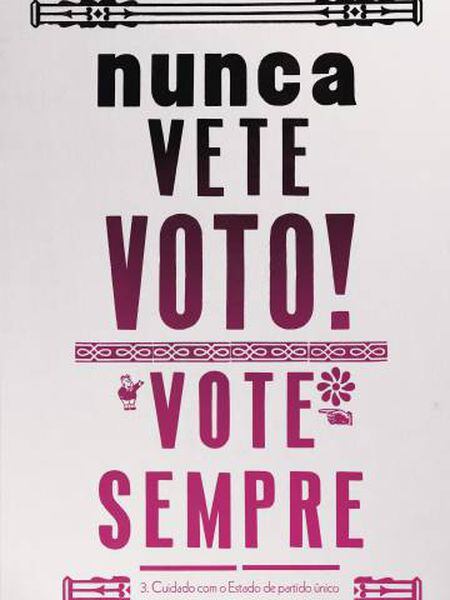 Cartaz da edição brasileira do livro 'Sobre a tirania' feito por Alceu Chierosin Nunes