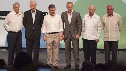 Santos e os ex-presidentes que participaram da Terceira Via.