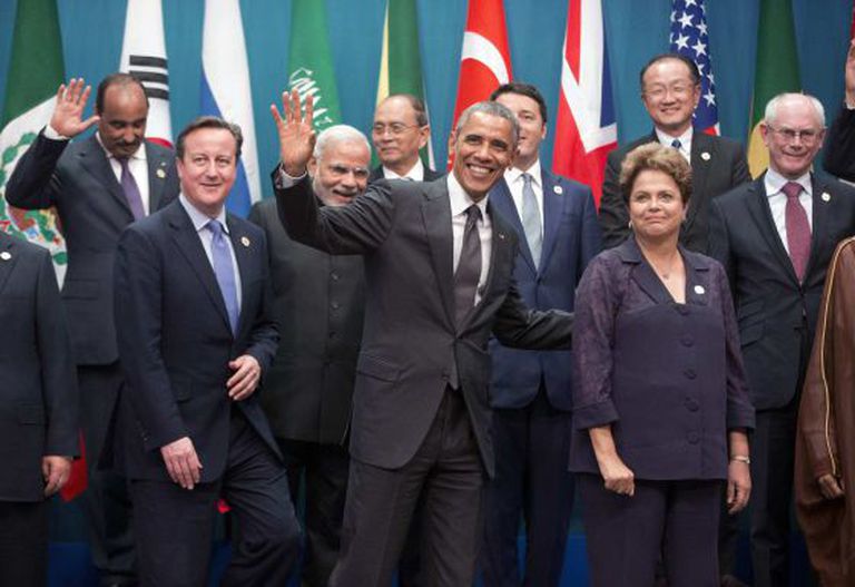 Líderes do G-20 em Brisbane.