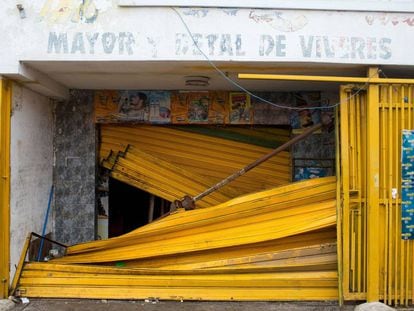 Supermercado saqueado em Ciudad Bolivar (Venezuela), em 19 de dezembro de 2016.