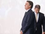 O presidente Bolsonaro e o ex-ministro Bebianno, em 2 de janeiro deste ano. 