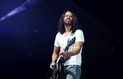 Chris Cornell, durante um show do Soundgarden.
