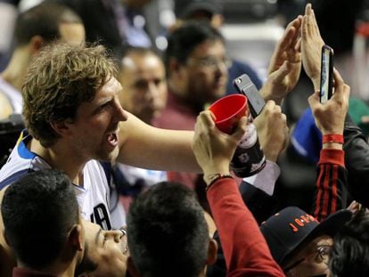 Nowitzki, na Cidade de México.