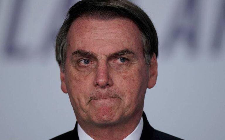O presidente Jair Bolsonaro, no Palácio do Planalto, na última segunda-feira.