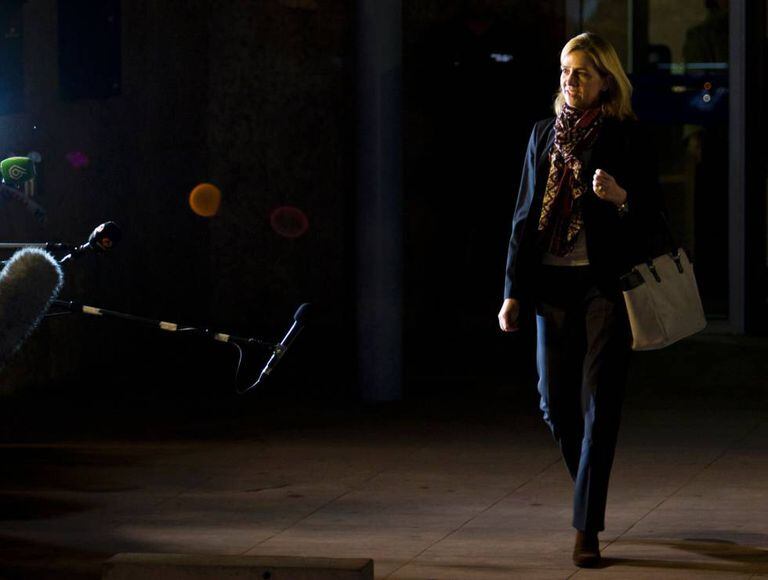 A infanta Cristina, após consultar os autos.