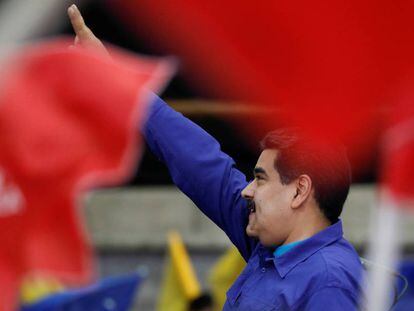 O presidente da Venezuela, Nicolás Maduro, em evento com simpatizantes em Caracas.