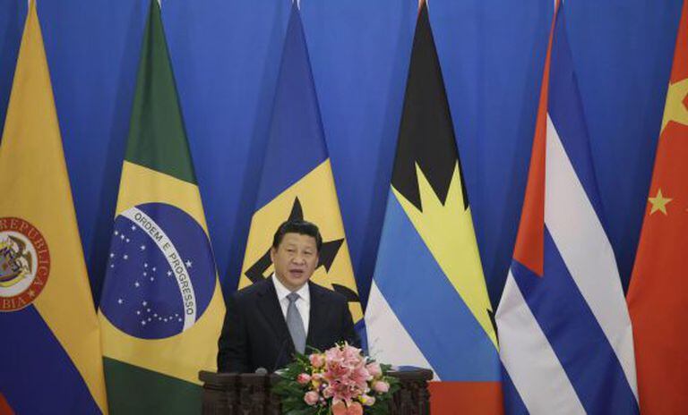 O presidente chinês, Xi Jinping, durante o primeiro encontro ministerial China-CELAC, nesta quinta-feira.