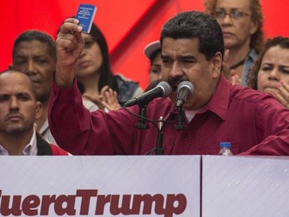 Nicolás Maduro nesta segunda-feira em Caracas.