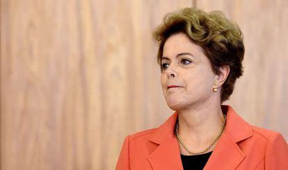 A presidente Dilma em cerimônia no Itamaraty no dia 4.