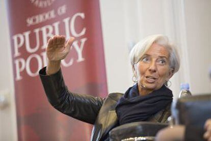 A diretora do FMI, Christine Lagarde.