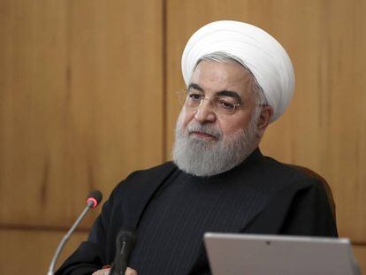 O presidente iraniano Hasan Rohani, nesta quarta-feira.
