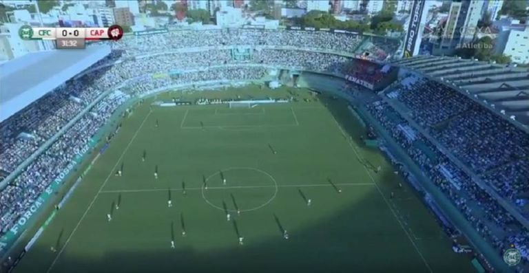 A transmissão do Atletiba.
