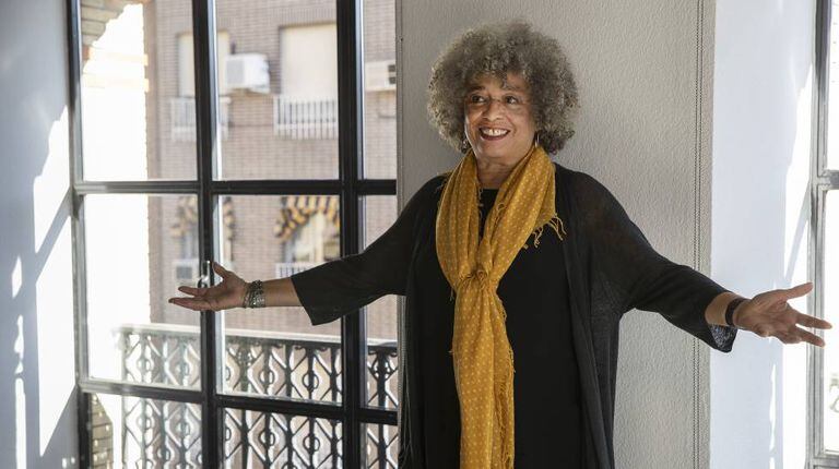 Angela Davis, em Madri.