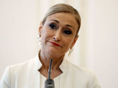 Cristina Cifuentes anuncia que deixa o cargo de presidenta da Comunidade de Madri