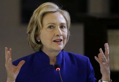 A ex-secretária de Estado, Hillary Clinton, em julho.