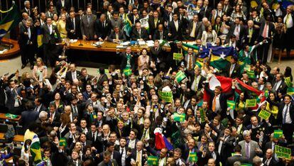 Votação do processo de impeachment de Dilma Rousseff na Câmara.