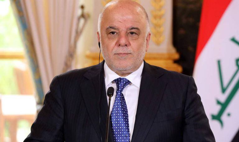 O primeiro-ministro iraquiano Haider al-Abadi em Paris. LUDOVIC MARIN