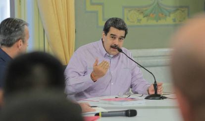 Nicolás Maduro, em um ato de Governo nesta quarta-feira.