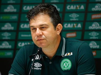 O diretor de comunicação do clube de futebol brasileiro Chapecoense, Andrei Copettti.