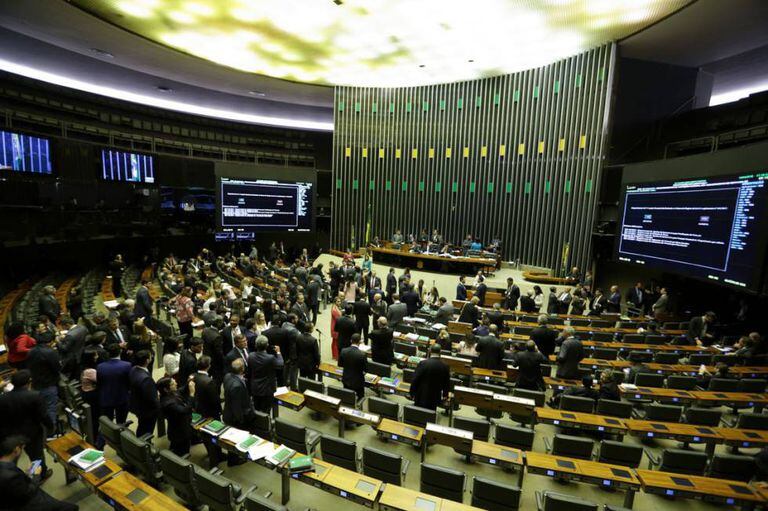 O Plenário da Câmara dos Deputados.