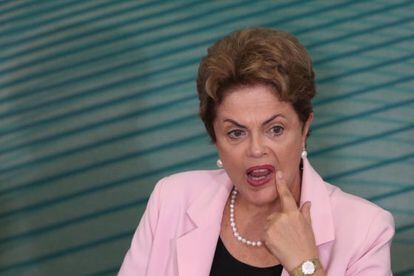 A presidenta Dilma Rousseff, em 27 de agosto em Brasília.