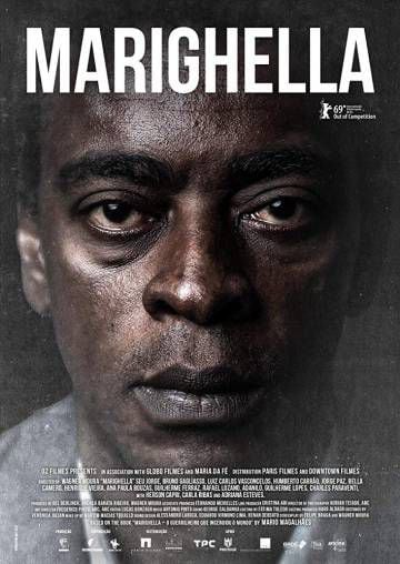 Cartaz do filme 'Marighella', protagonizado por Seu Jorge, lançado no Festival de Berlim 2019.