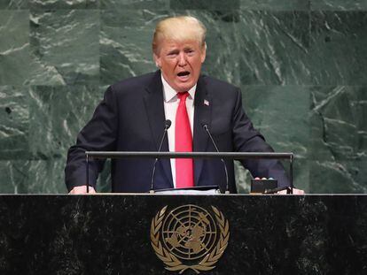 O presidente dos Estados Unidos, Donald Trump, dirige-se à Assembleia Geral da ONU nesta terça-feira em Nova York.