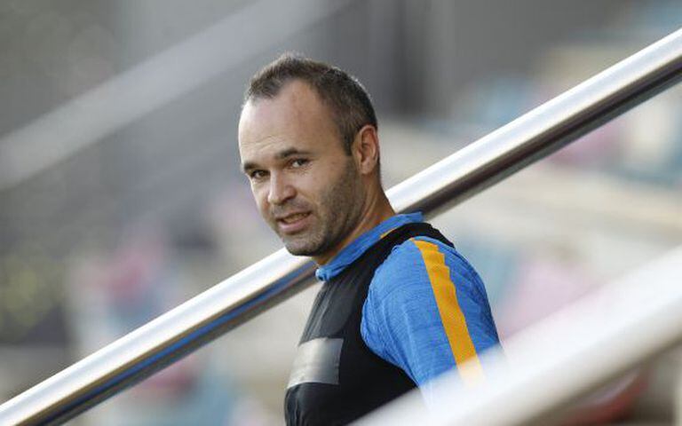 Iniesta volta ao Barça contra o Getafe.