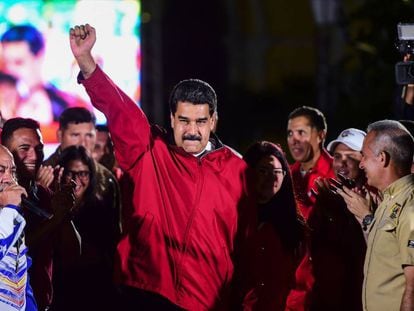 Nicolás Maduro, no domingo em Caracas