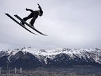Innsbruck (Austria), 03/01/2020.- Robert Johansson of Norway in action during a practice jump for the third stage of the 68th Four Hills Tournament in Innsbruck, Austria, 03 January 2020. (Noruega) EFE/EPA/RONALD WITTEK