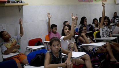 Estudantes de uma escola p&uacute;blica no Rio de Janeiro.