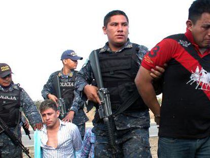 Prisão de grupo criminoso em Tegucigalpa (Honduras).