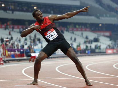 Usain Bolt há alguns dias, em Londres.