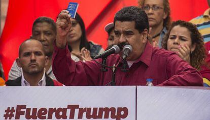 Nicolás Maduro nesta segunda-feira em Caracas.