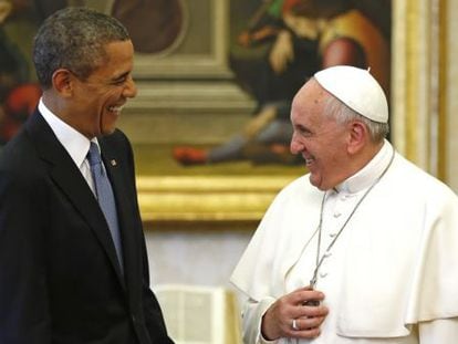 O Papa recebeu Obama em março no Vaticano.