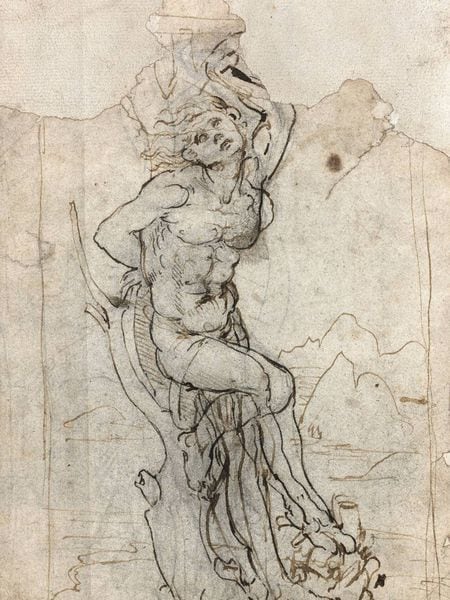 ‘São Sebastião” (circa 1482) atribuído a Leonardo Da Vinci.