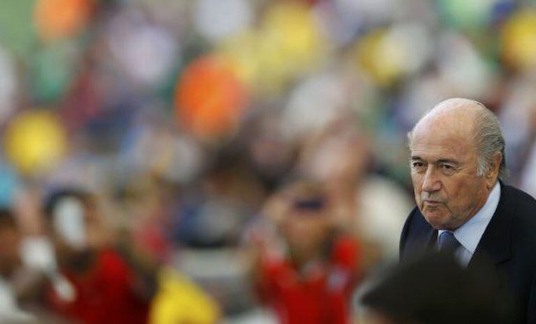 O presidente da FIFA, Sepp Blatter, domingo passado no Maracanã.