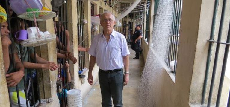 Valdir durante visita ao presídio de Redenção (PA).