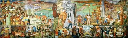 Fragmento de Unidade Panamericana,de Diego Rivera.