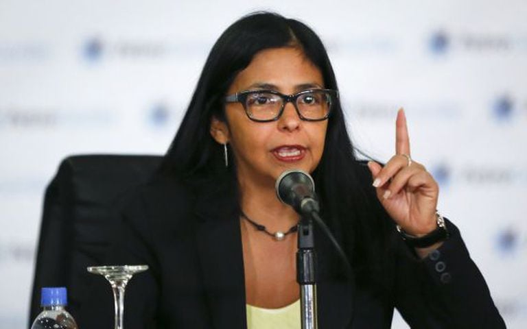 O chanceler venezuelana, Delcy Rodriguez