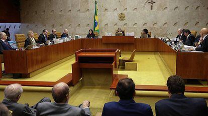 O plenário do STF, em Brasília, na semana passada.