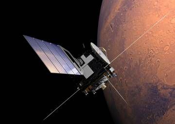 A sonda 'Mars Express' em Marte.