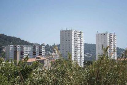 Vários edifícios do bairro de St. Roche, em Nice.