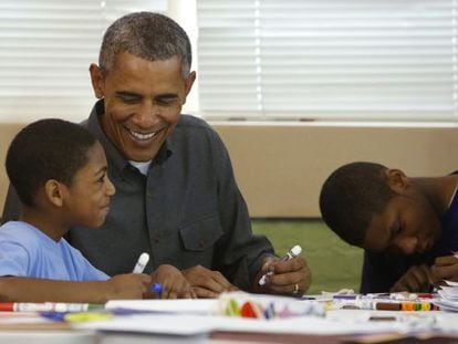 Obama visita um centro infantil em Washington na segunda.