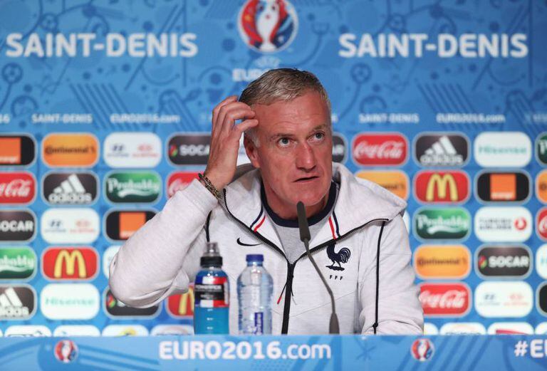 Didier Deschamps, durante a conferência de imprensa.