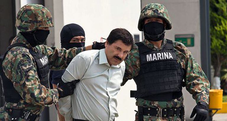 El 'Chapo' Guzmán, no dia em que foi detido no México.